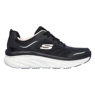 Skechers Women's Relaxed Fit: D'Lux Walker - Infinite Motion Sneaker in Black/Pink, Size | Leath