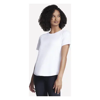 Skechers Women's GO DRI SWIFT T-Shirt in White, Size | Polyester/Spandex