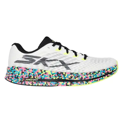 Skechers Women's GO RUN RAZOR Sneaker in White, Size | Textile/Synthetic, Vegan, Machine Washabl