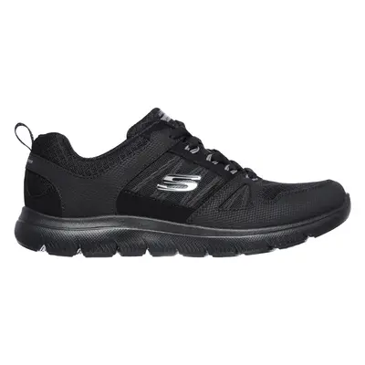 Skechers Women's Summits - New World Sneaker in Black, Size | Leather/Textile/Synthetic, Machine