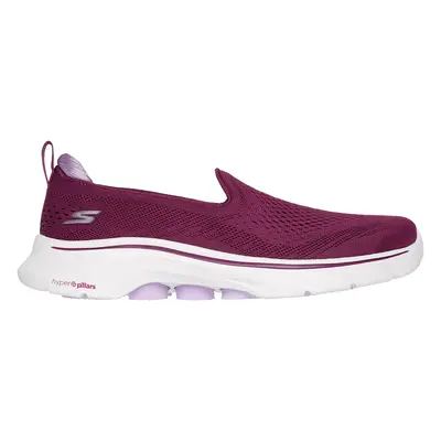 Skechers Women's GO WALK - Vina Slip-On Shoes in Plum, Size | Textile/Synthetic, Vegan, Machine 