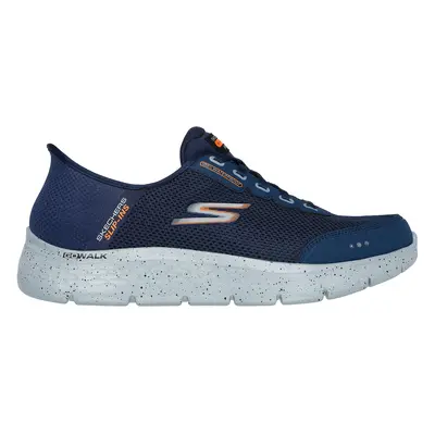 Skechers Men's Slip-ins: GO WALK Flex - Waterproof Sneaker in Navy Blue, Size | Textile/Syntheti