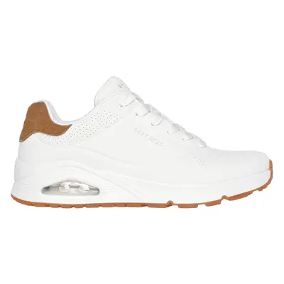 Skechers Men's Uno - Suited On Air Sneaker in White, Size | Synthetic/Leather/Synthetic