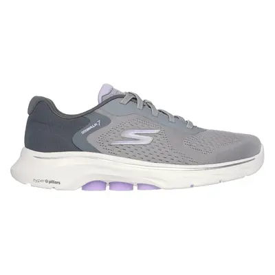 Skechers Women's GO WALK - Cosmic Waves Sneaker in Gray/Lavender, Size | Textile/Synthetic, Vega