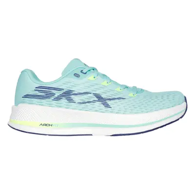 Skechers Women's GO RUN RAZOR Sneaker in Aqua/Lime, Size | Textile/Synthetic, Vegan, Machine Was