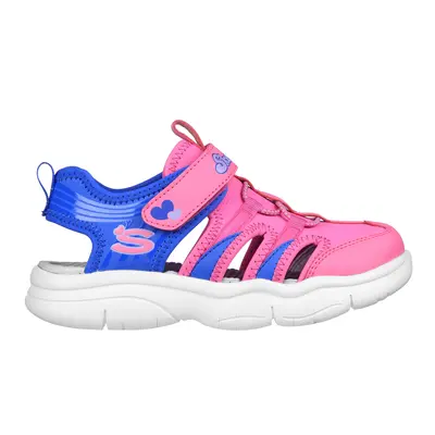 Skechers Girls Flex Splash - Epic Breeze Sandals in Hot Pink/Blue, Size | Synthetic/Textile, Mac