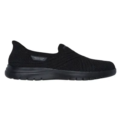 Skechers Women's Slip-ins: On-the-GO Flex - Excellency Sneaker in Black, Size | Textile, Vegan, 