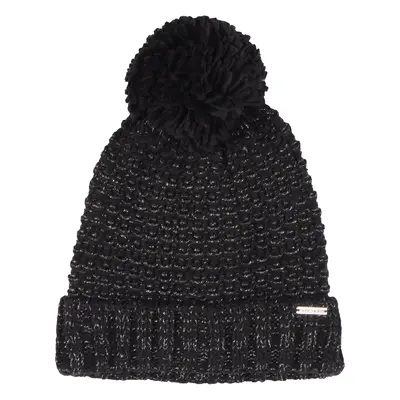 Skechers Women's Reverse Stitch Pom-Pom Beanie in Black