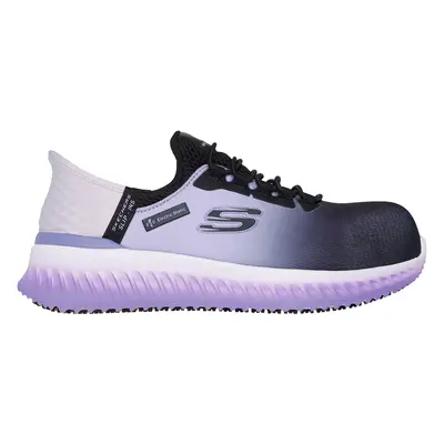 Skechers Women's Slip-ins Work: Tilido - Ombray Sneaker in Black/Purple, Size | Textile/Syntheti