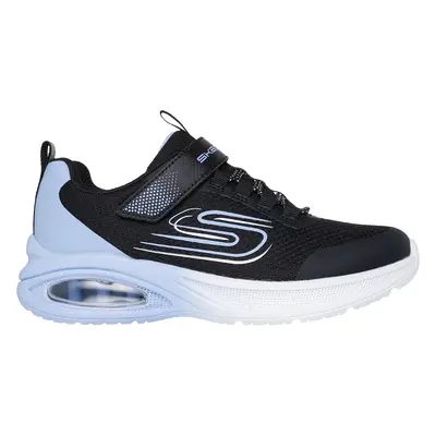 Skechers Girls Microspec Max Advance - Fly 3.0 Sneaker in Black/Lavender, Size | Textile/Synthet