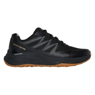 Skechers Men's Bounder RSE - Zoner Sneaker in Black/Gold, Size | Synthetic/Textile, Machine Wash