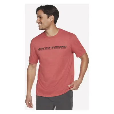 Skechers Men's Motion T-Shirt in Red, Size Small | Cotton/Polyester, Vegan