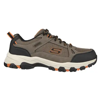 Skechers Men's Relaxed Fit: Selmen - Cormack Sneaker in Dark Taupe, Size | Leather/Synthetic/Tex