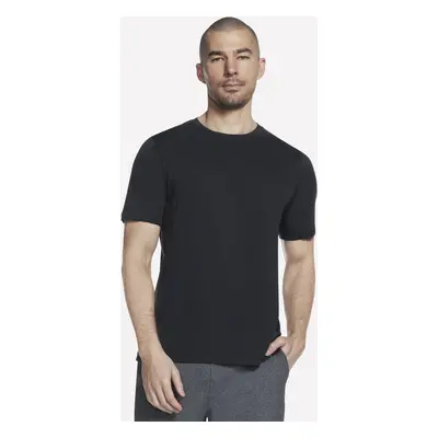 Skechers Men's GO DRI Charge T-Shirt in Black, Size Medium | Polyester