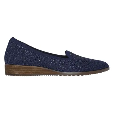 Skechers Women's Cleo Sawdust - Twinkle Flats in Navy Blue, Size | Textile/Synthetic