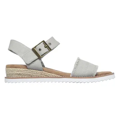 Skechers Women's BOBS Desert Kiss - Adobe Princess Sandals in Taupe, Size | Textile/Leather, Veg