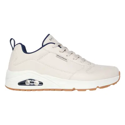 Skechers Men's Uno - Alder Sneaker in White/Blue, Size | Synthetic/Textile