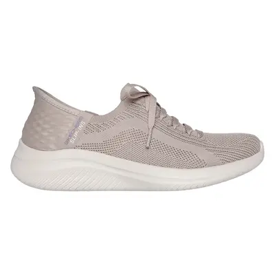 Skechers Women's Slip-ins: Ultra Flex 3.0 - Brilliant Sneaker in Taupe, Size | Textile, Vegan, M