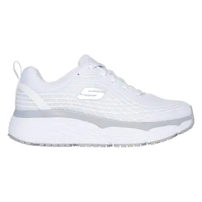 Skechers Women's Work: Max Cushioning Elite SR Sneaker in White, Size | Textile, Machine Washabl