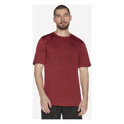 Skechers Men's On the Road T-Shirt in Red, Size Medium | Polyester