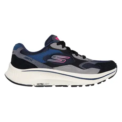 Skechers Women's GO RUN Consistent 2.0 - Retro Stride Sneaker in Navy Blue/Black, Size | Leather