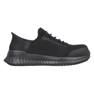 Skechers Men's Slip-ins Work: Tilido - Fletchit Sneaker in Black, Size | Textile/Synthetic