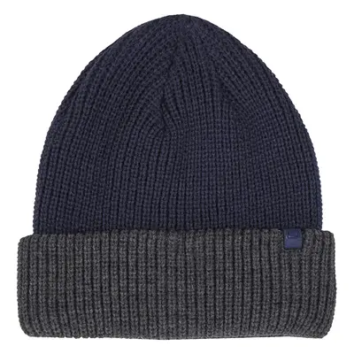 Skechers Men's Two-toned Rib Beanie in Navy Blue