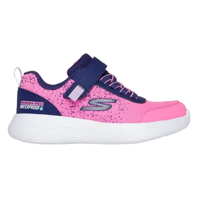 Skechers Girls GO RUN V.2 Sneaker in Navy Blue/Hot Pink, Size | Textile