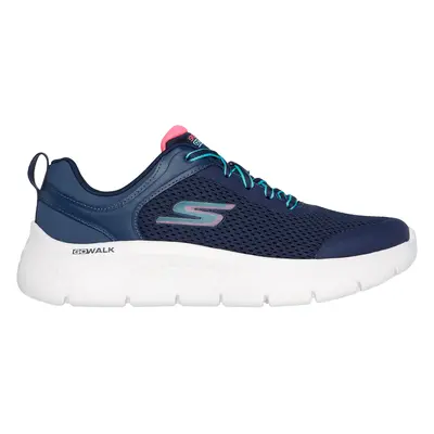 Skechers Women's GO WALK Flex - Caley Sneaker in Navy Blue/Coral, Size | Synthetic/Textile, Vega