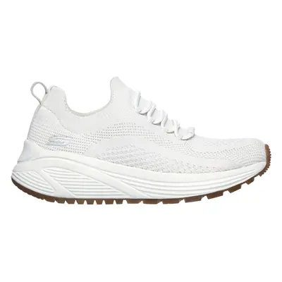 Skechers Women's BOBS Sport Sparrow 2.0 - Allegiance Crew Sneaker in Off White, Size | Textile/S