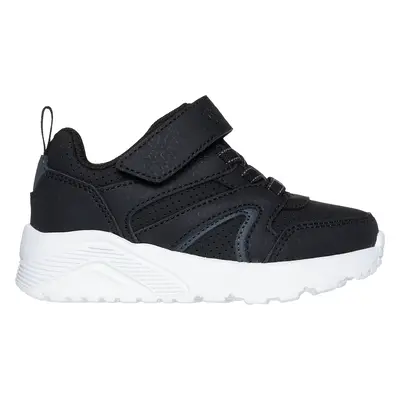 Skechers Uno Lite - Echo Surge Sneaker in Black/White, Size | Synthetic/Textile, Machine Washabl