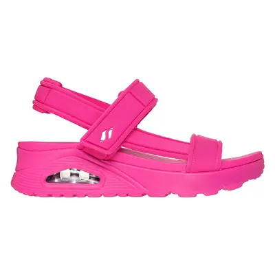 Skechers Women's Uno - Fun Stand Sandals in Hot Pink, Size | Textile, Vegan