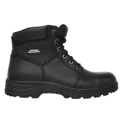 Skechers Men's Work Relaxed Fit: Workshire ST Boots in Black, Size | Leather/Synthetic