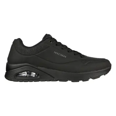 Skechers Men's Uno - Stand On Air Sneaker in Black, Size Wide | Synthetic/Textile