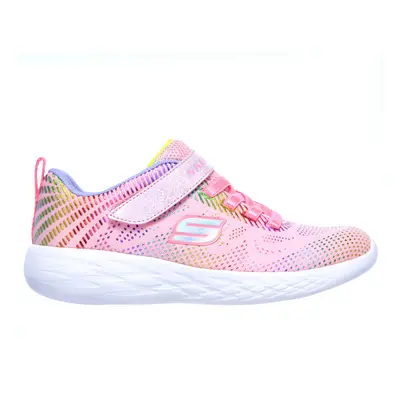 Skechers Girls GOrun - Shimmer Speed Sneaker in Light Pink, Size | Textile/Synthetic, Vegan, Mac