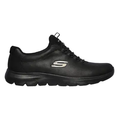 Skechers Women's Summits - Oh So Smooth Sneaker in Black, Size | Textile/Synthetic