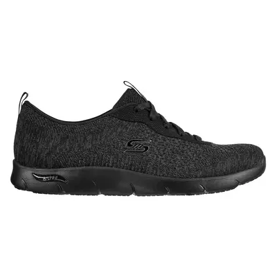 Skechers Women's Arch Fit Refine - Lavish Sneaker in Black, Size | Textile/Synthetic, Vegan, Mac