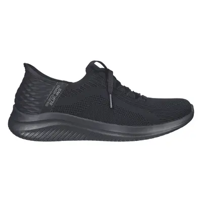 Skechers Women's Slip-ins: Ultra Flex 3.0 - Brilliant Sneaker in Black, Size Wide | Textile, Veg