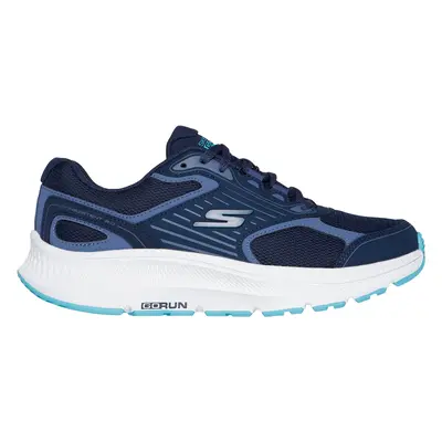 Skechers Women's GO RUN Consistent 2.0 - Advantage Sneaker in Navy Blue/Blue, Size | Leather/Tex