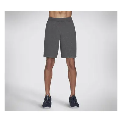 Skechers Men's Explorer Inch Short in Charcoal, Size Medium | Cotton/Polyester