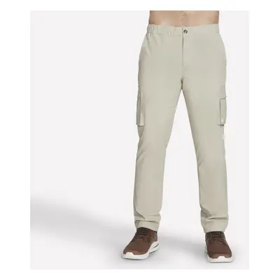 Skechers Men's Twill Downtown Solid Cargo Pant in Natural, Size | Polyester