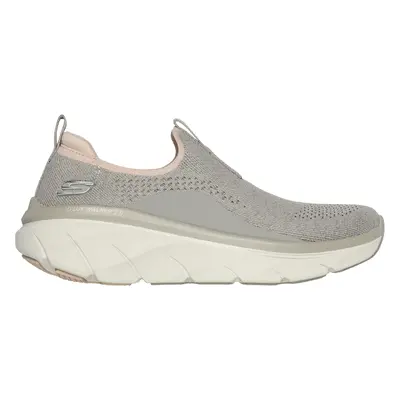 Skechers Women's Relaxed Fit: D'Lux Walker 2.0 - Bold State Slip-On Shoes in Taupe/Peach, Size |