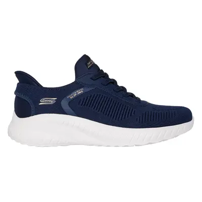 Skechers Women's Slip-ins: BOBS Sport Squad Chaos Sneaker in Navy Blue, Size | Textile/Synthetic