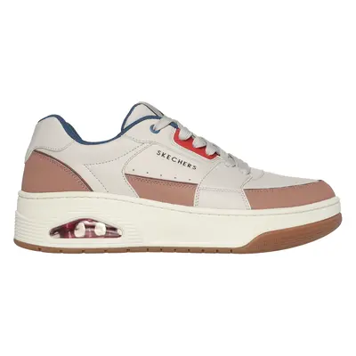 Skechers Men's Uno Court - Low-Post Sneaker in Natural, Size | Leather/Synthetic/Textile