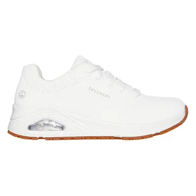 Skechers Women's Work: Uno SR Sneaker in White, Size | Synthetic