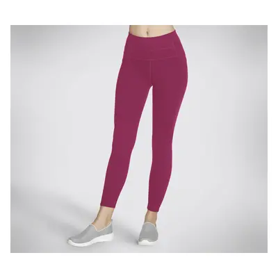 Skechers Women's GO WALK High-Waisted 7/8 Legging in Magenta, Size | Nylon/Spandex