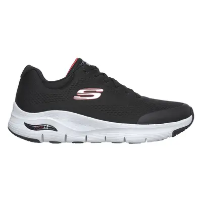 Skechers Men's Arch Fit Sneaker in Black/Red, Size | Textile/Synthetic, Machine Washable