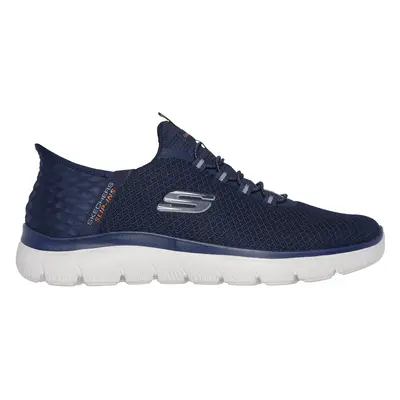 Skechers Men's Slip-ins: Summits - High Range Sneaker in Navy Blue, Size Wide | Textile/Syntheti