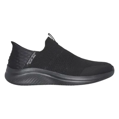 Skechers Men's Slip-ins: Ultra Flex 3.0 - Smooth Step Sneaker in Black, Size | Textile, Vegan, M