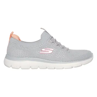 Skechers Women's Summits - Top Player Sneaker in Gray, Size | Textile/Synthetic, Vegan, Machine 